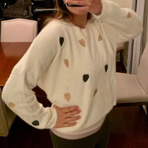 NWOT Molly Bracken Soft Heart Sweater Size Small